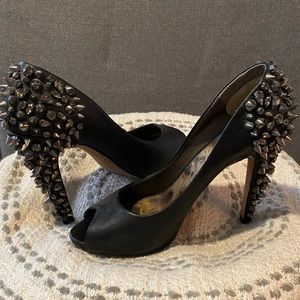 Sam Edelman Spiked Black Pumps
